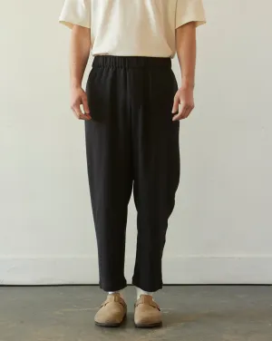 7115 Unisex Gauze Elastic Pull-Up Trouser, Black