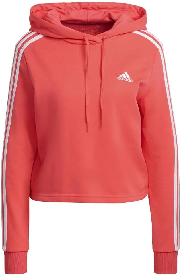 adidas Women's Essentials 3-Stripes Cropped Hoodie