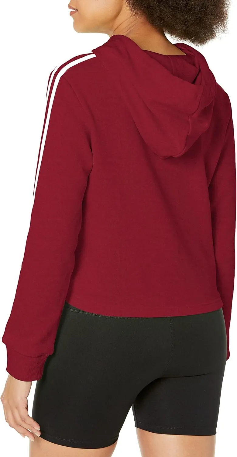 adidas Women's Essentials 3-Stripes Cropped Hoodie