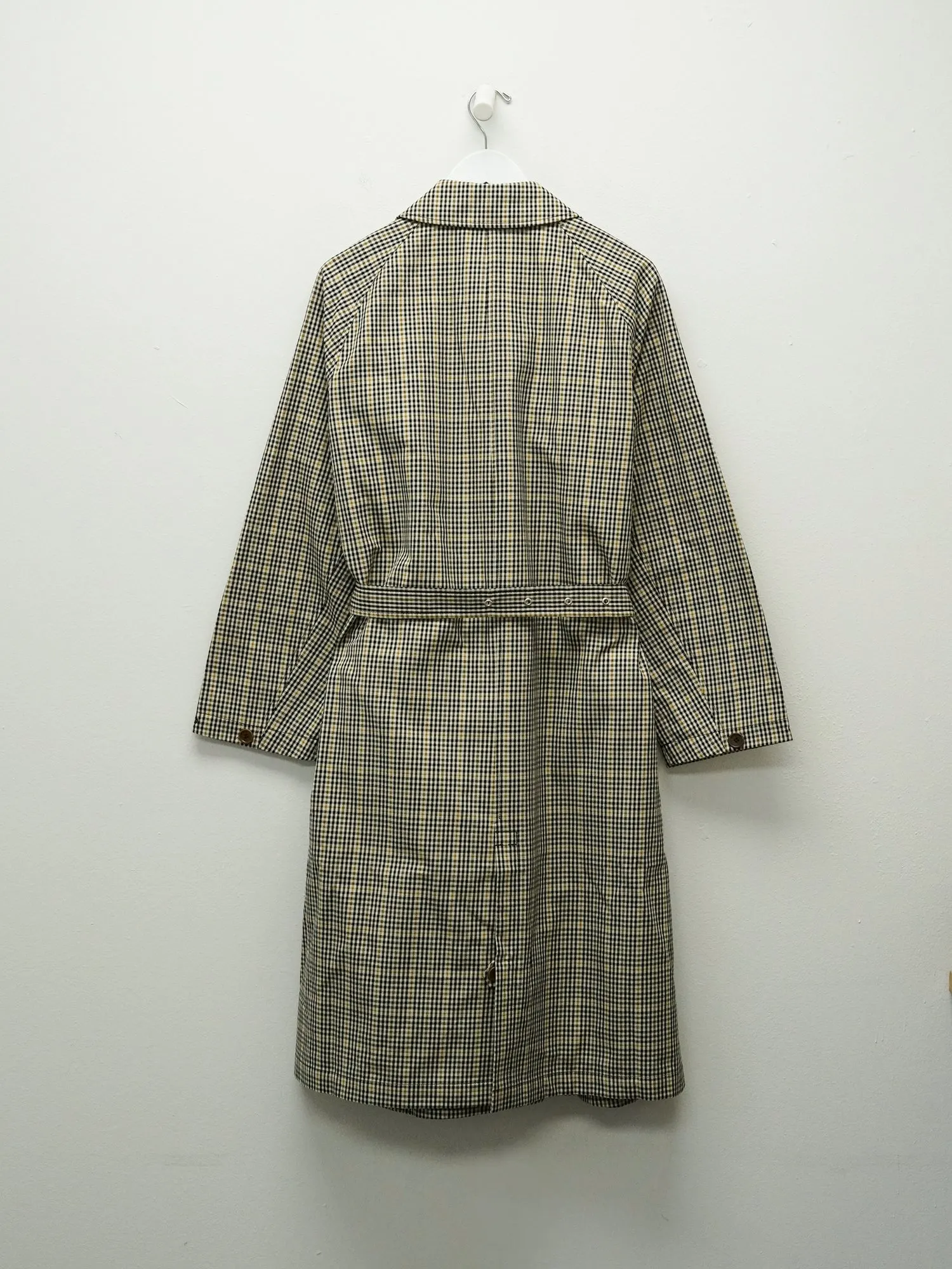 BELTED TRENCH COAT - BLACK