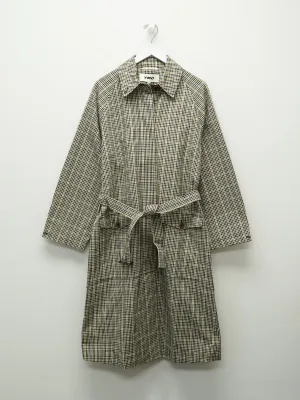 BELTED TRENCH COAT - BLACK