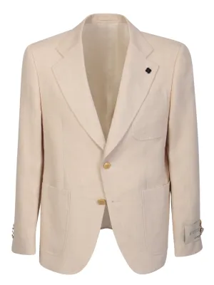 Biege single-breasted jacket