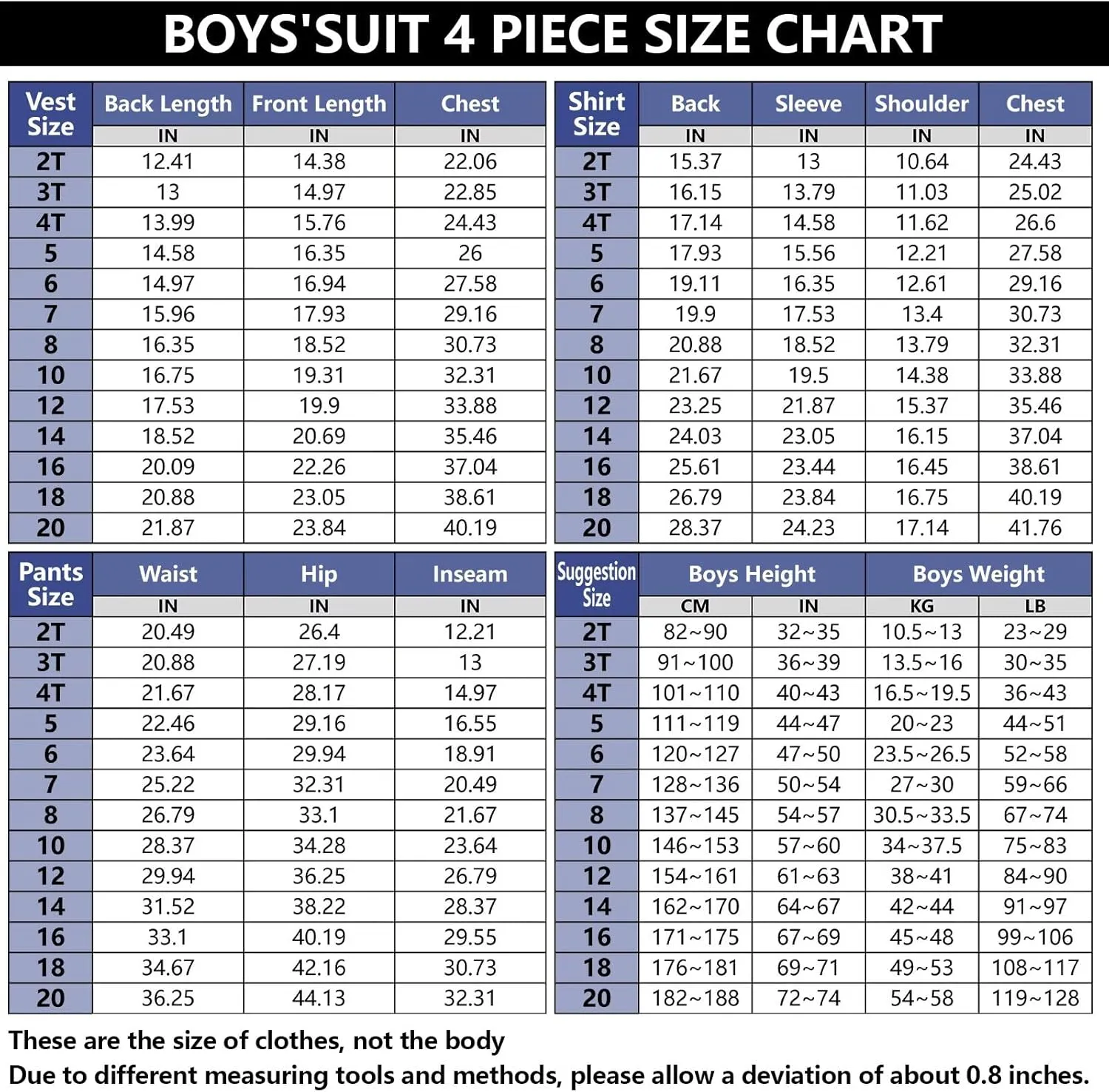 Boys Suit 4-Pieces Toddler Tuxedo Vest Pants Set Suits for Boys Communion Dress Clothes Ring Bearer Outfit