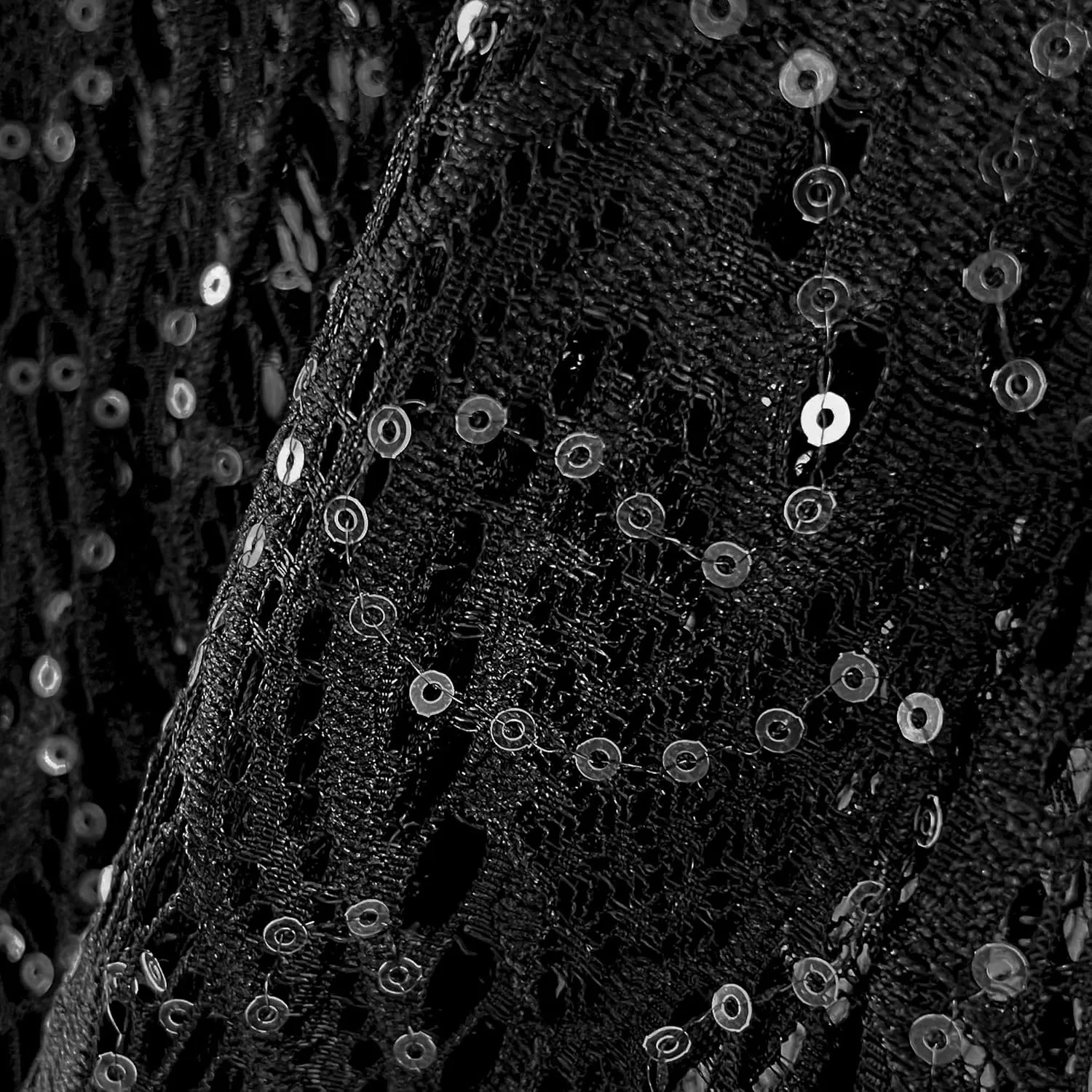 Brittany Black Womens 3/4 Sleeve Floral Lace Cardigan