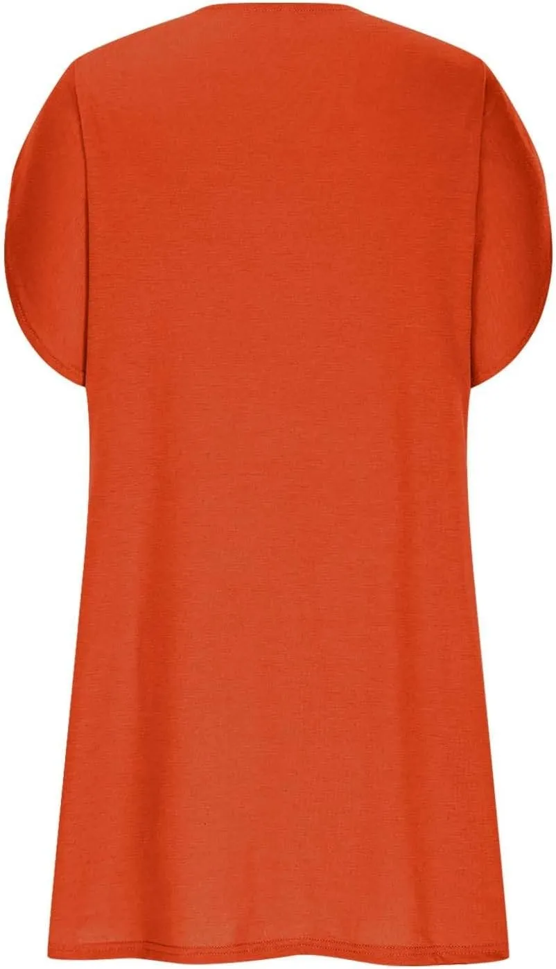 Casual Dresses for Women 2025 Solid V Neck Batwing Sleeve Mini Dress Summer Going Out Dress for Ladies