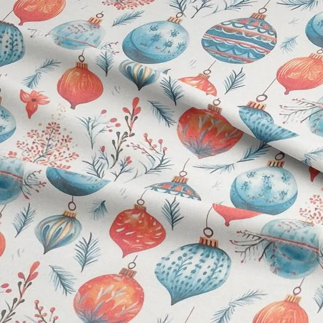 Christmas Baubles Fabric