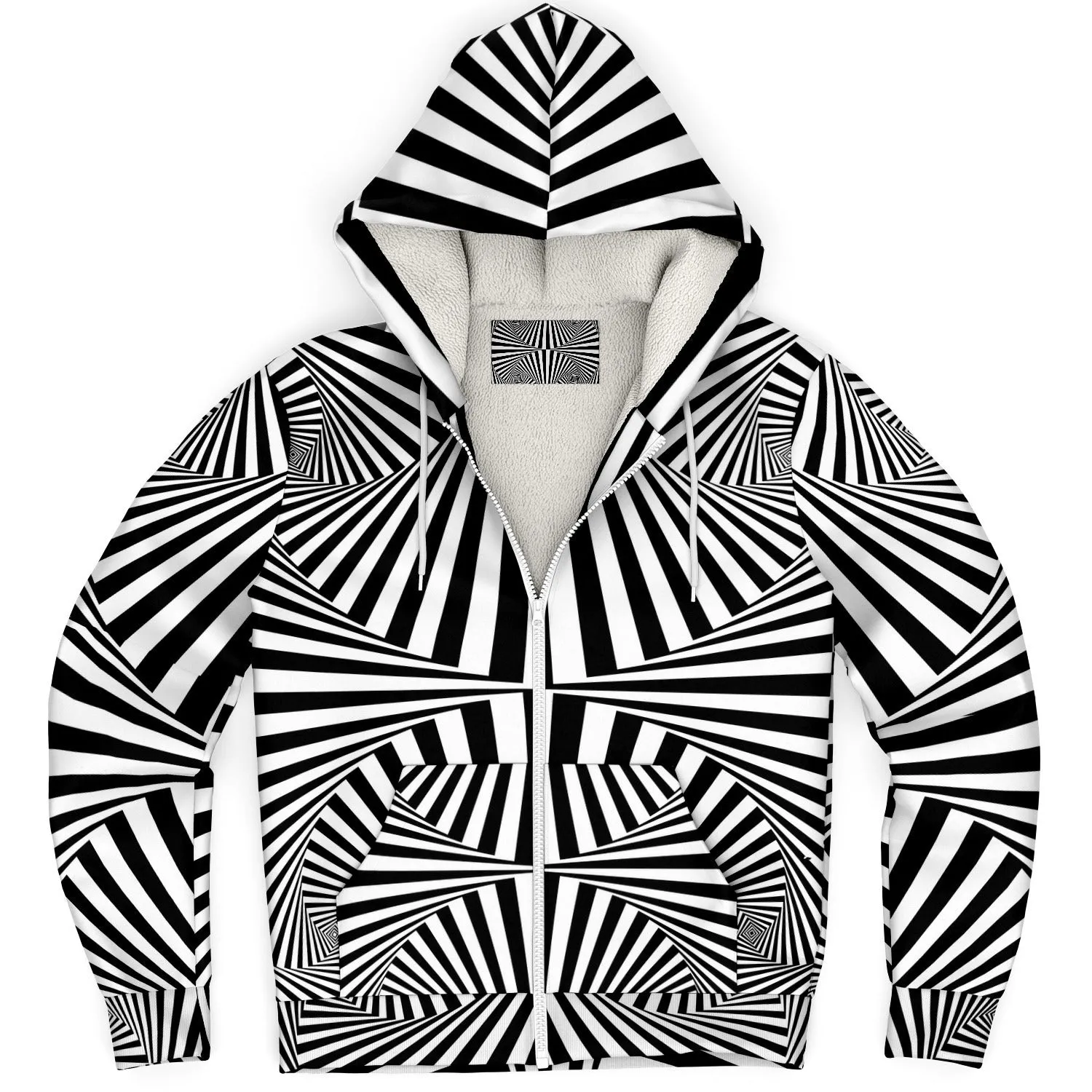 Closed Eye Visuals | Microfleece Zip Up Hoodie | Hubert Solczynski