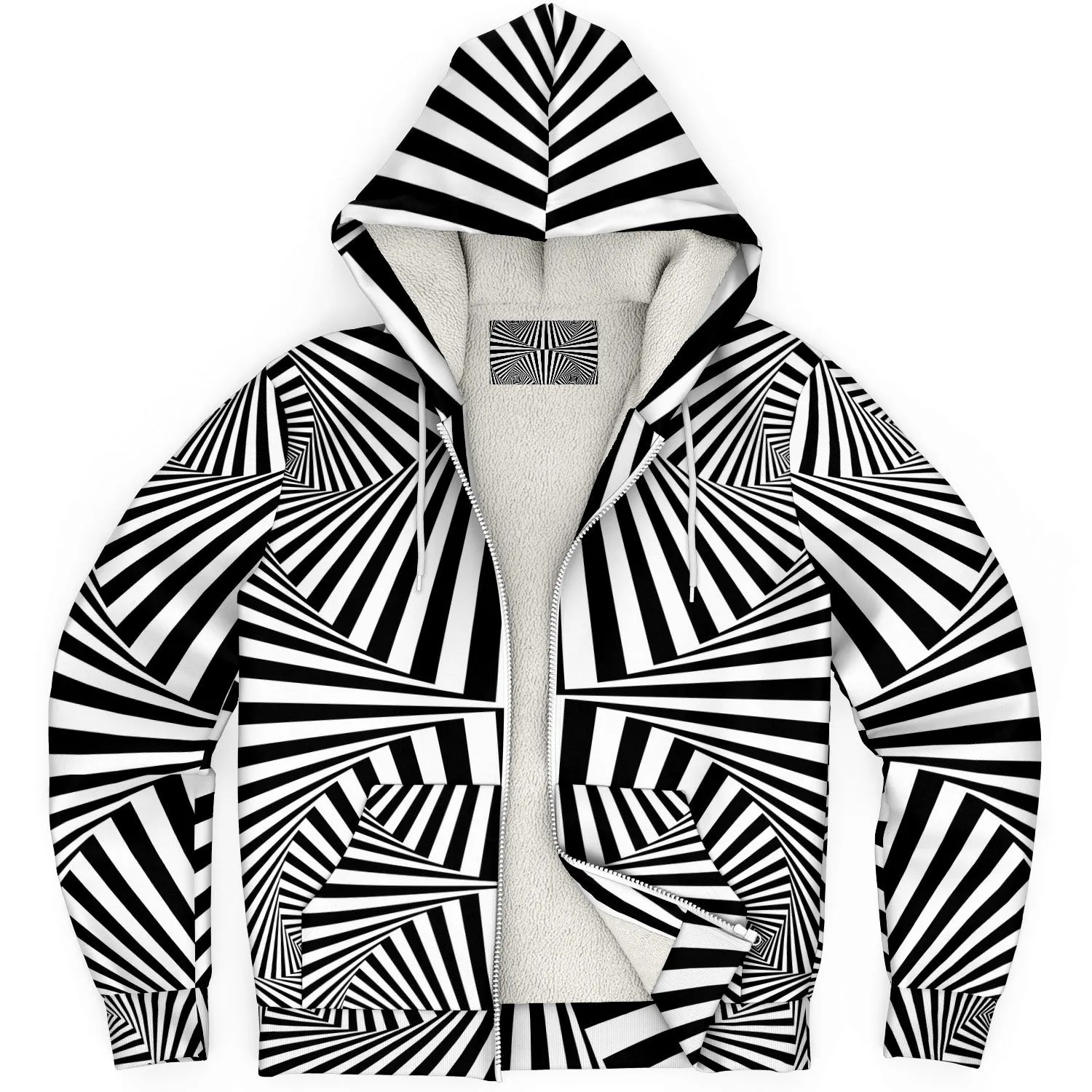 Closed Eye Visuals | Microfleece Zip Up Hoodie | Hubert Solczynski