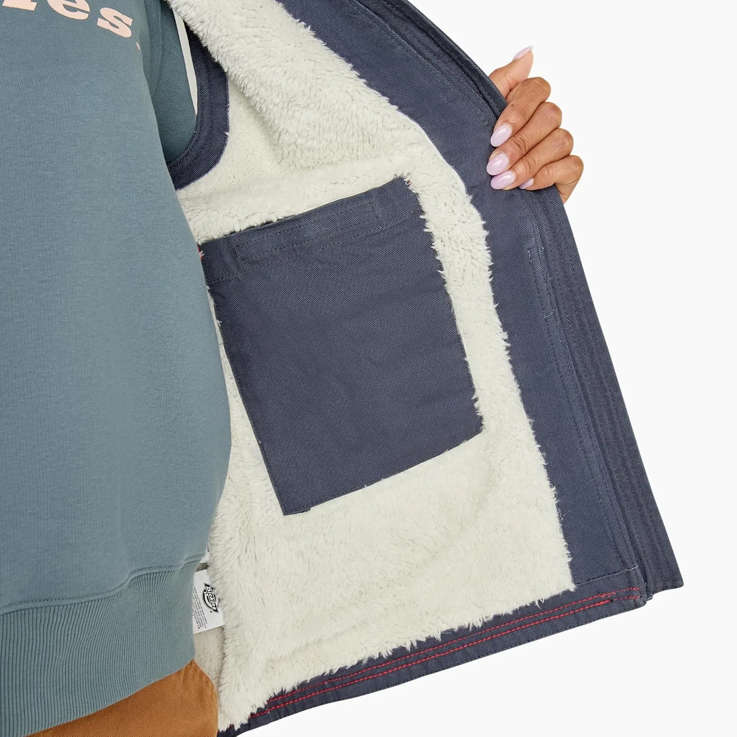 Dickies Womens Fleece Lined Duck Canvas Vest