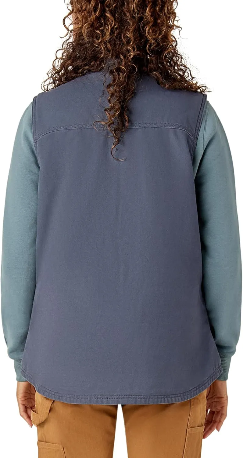 Dickies Womens Fleece Lined Duck Canvas Vest