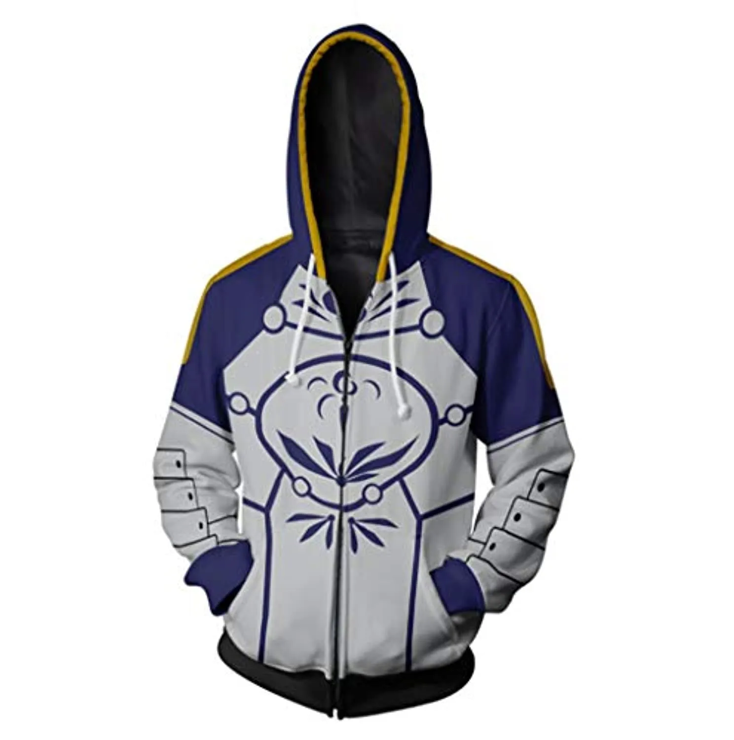 Fate Stay Night Hoodies - Saber Zipper Hooded Jacket