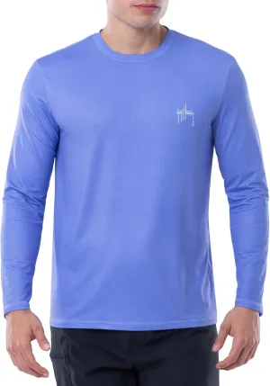 Guy Harvey Men's Long Sleeve Performance T-Shirt with UPF 30  Sun Protection