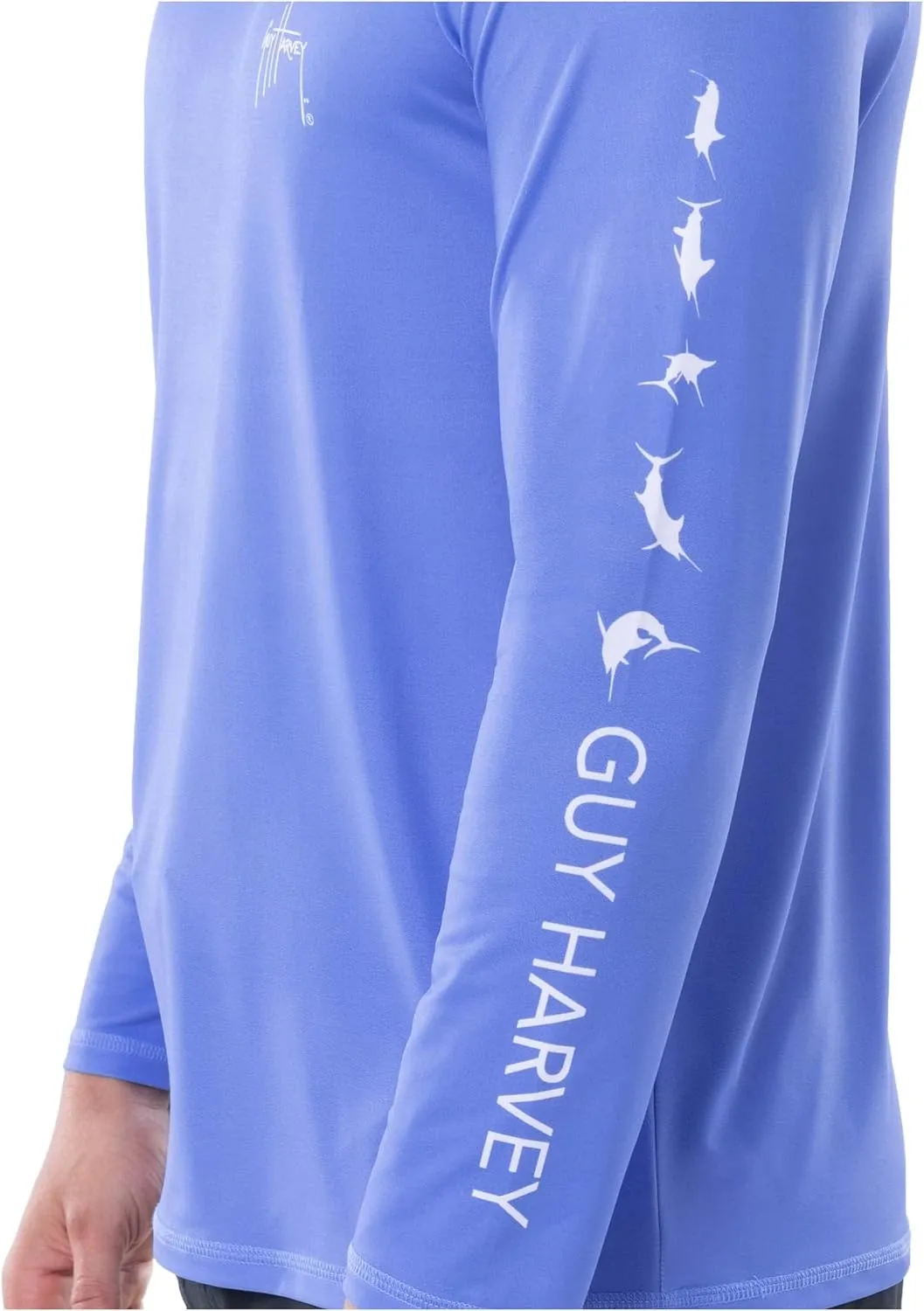 Guy Harvey Men's Long Sleeve Performance T-Shirt with UPF 30  Sun Protection