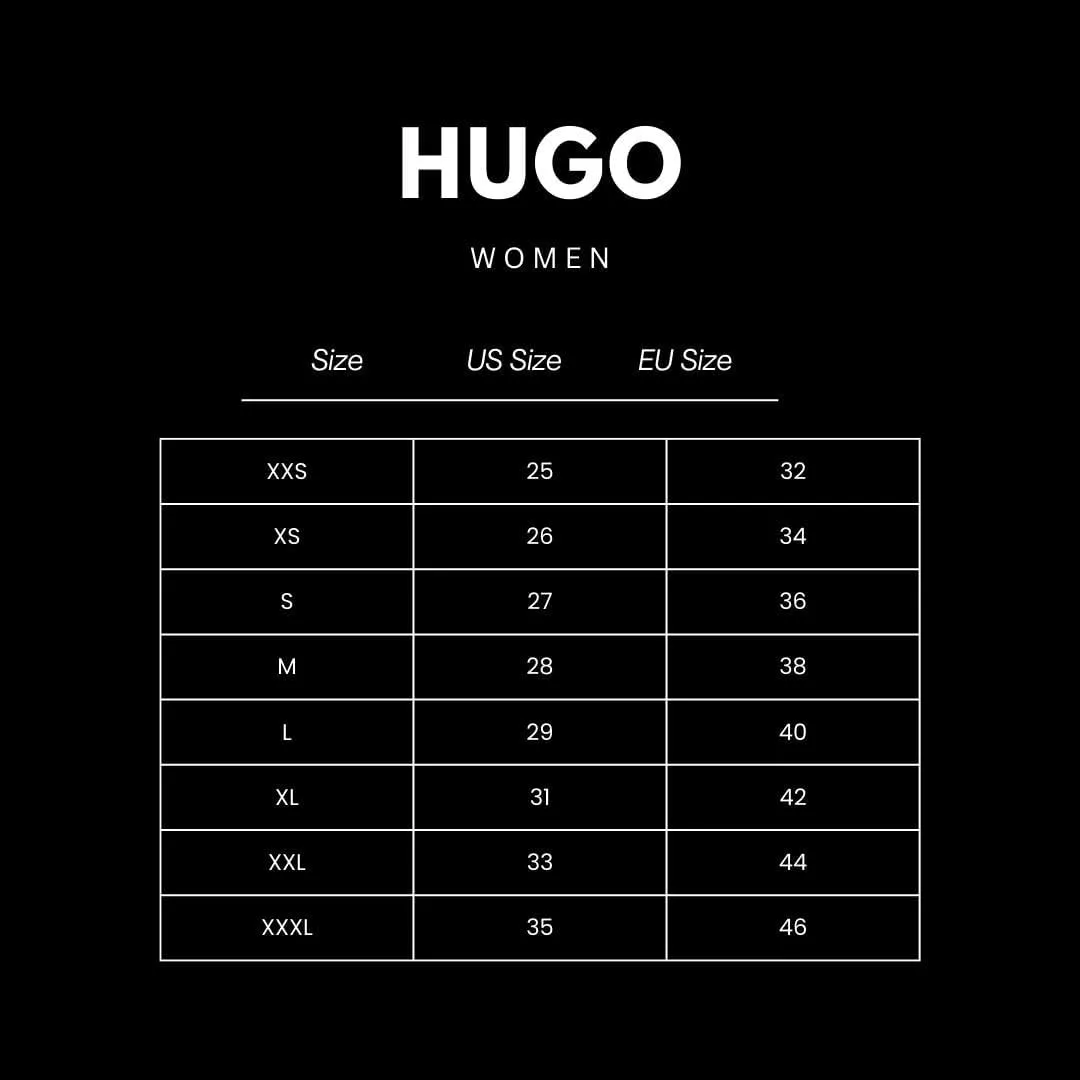 HUGO Women's Leni Loose Fit Wide Leg Jeans