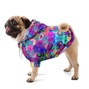 JUICY HEX Athletic Dog Zip-Up Hoodie - ARTDESIGNWORKS