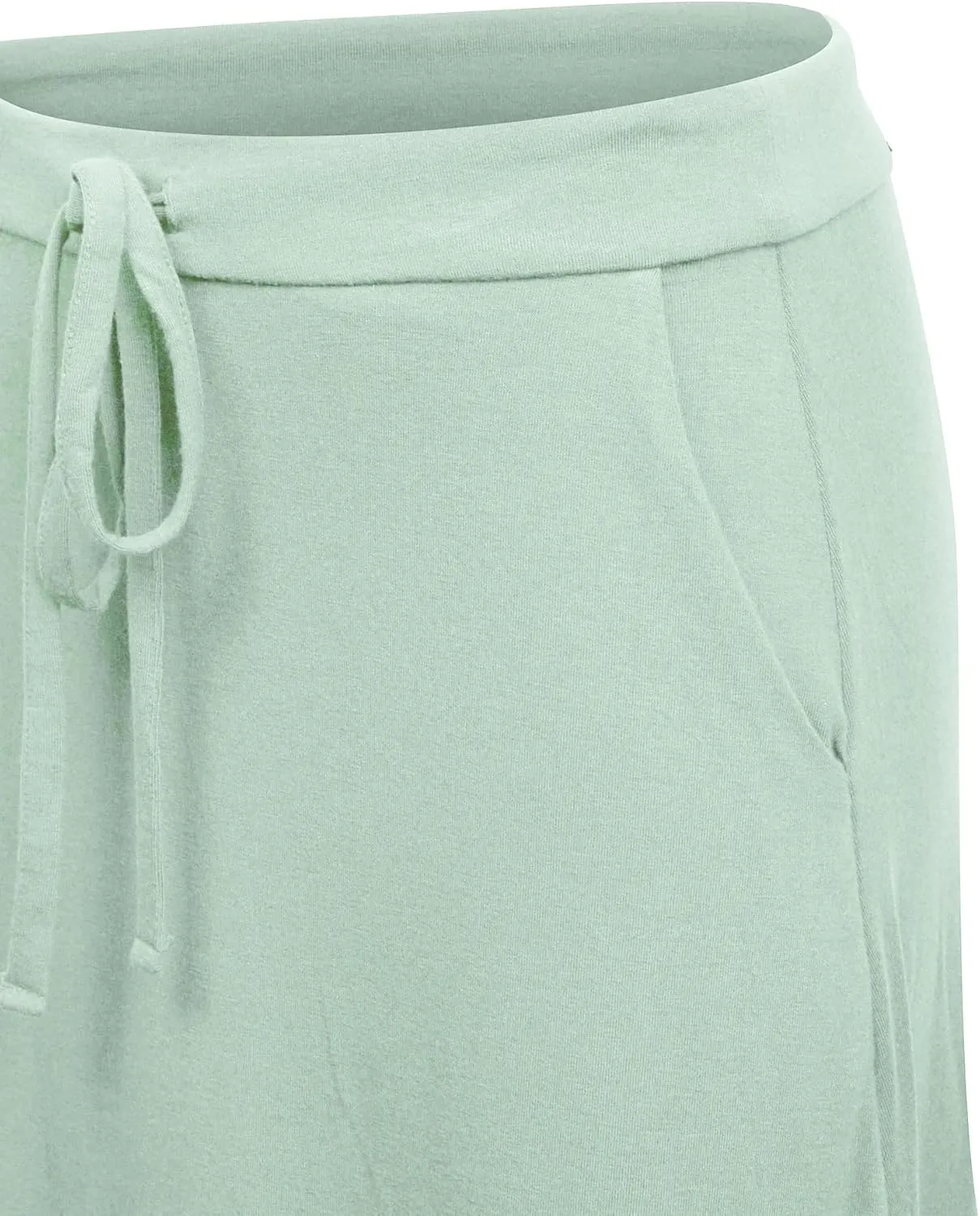 KOGMO Womens Casual Maxi Skirt with Waist Drawstring and Side Pockets (S-3X)