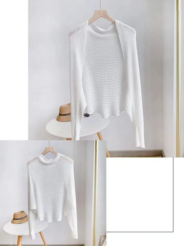 Lightweight Open Knit Cardigan-SHW2202