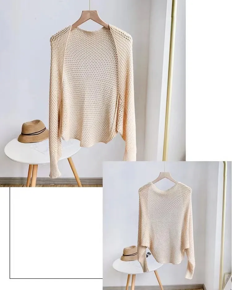 Lightweight Open Knit Cardigan-SHW2202