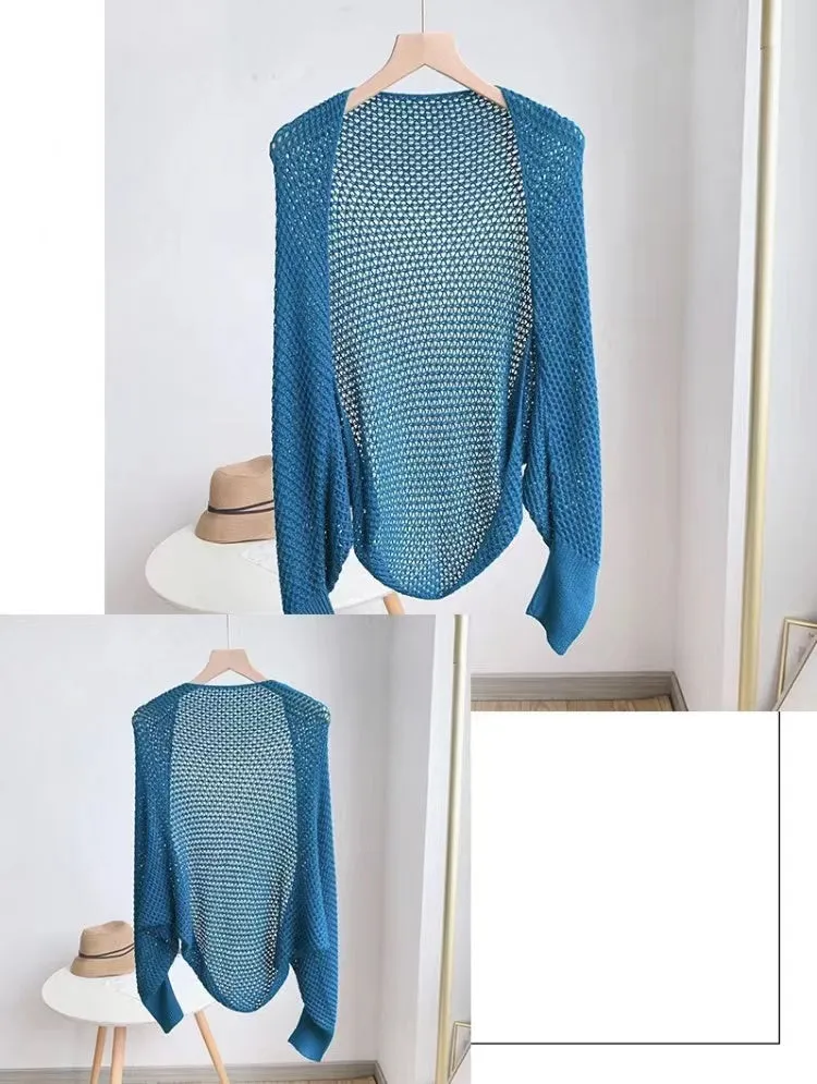 Lightweight Open Knit Cardigan-SHW2202
