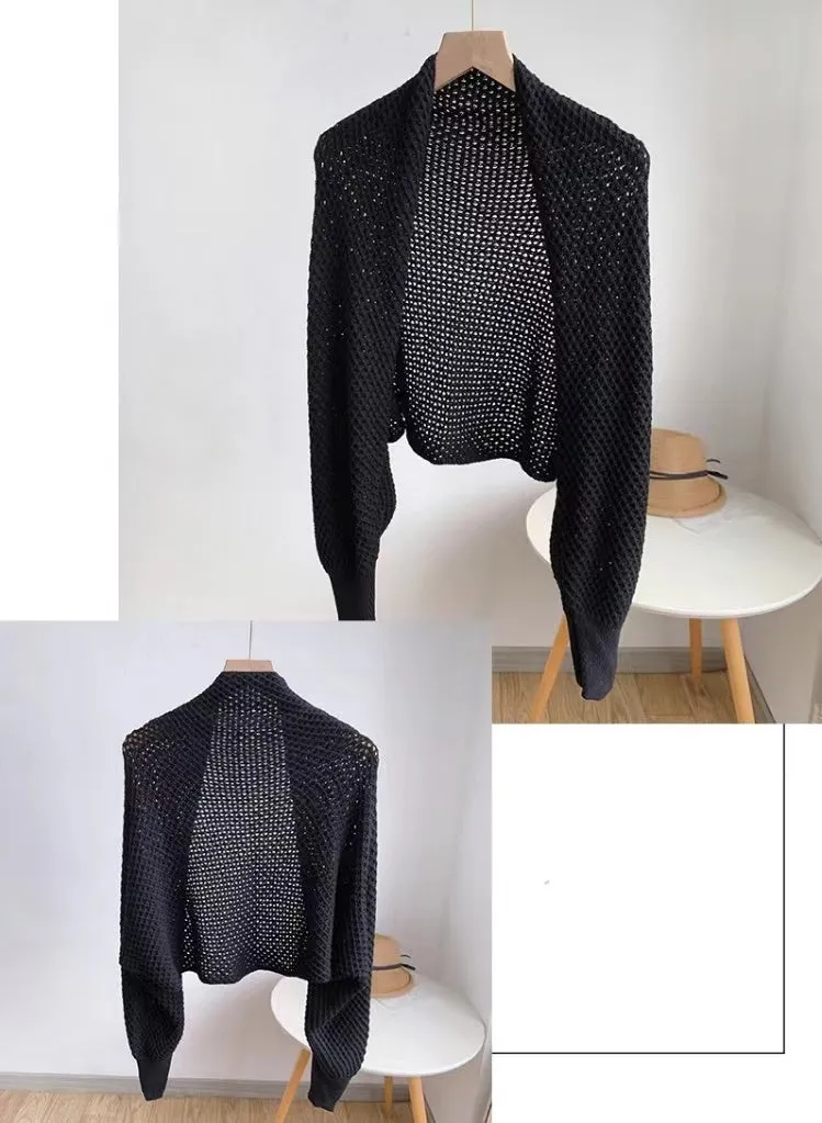 Lightweight Open Knit Cardigan-SHW2202