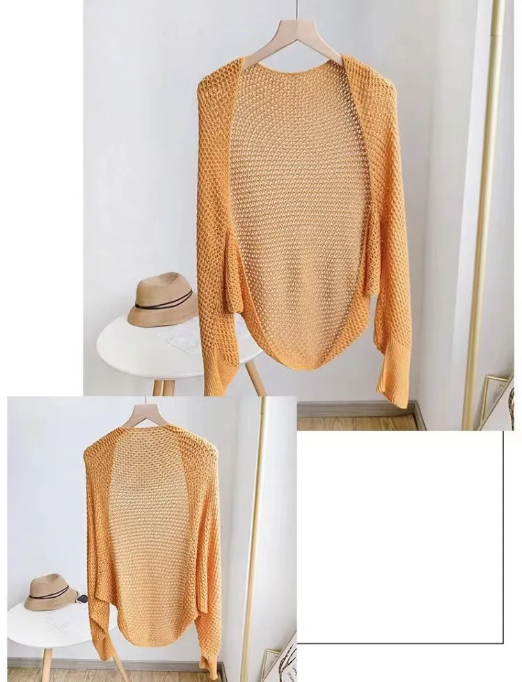 Lightweight Open Knit Cardigan-SHW2202