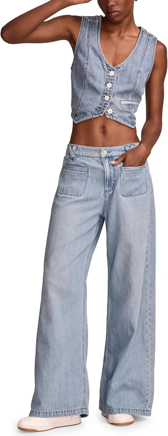 Lucky Brand Women's Palazzo Wide Leg Jeans