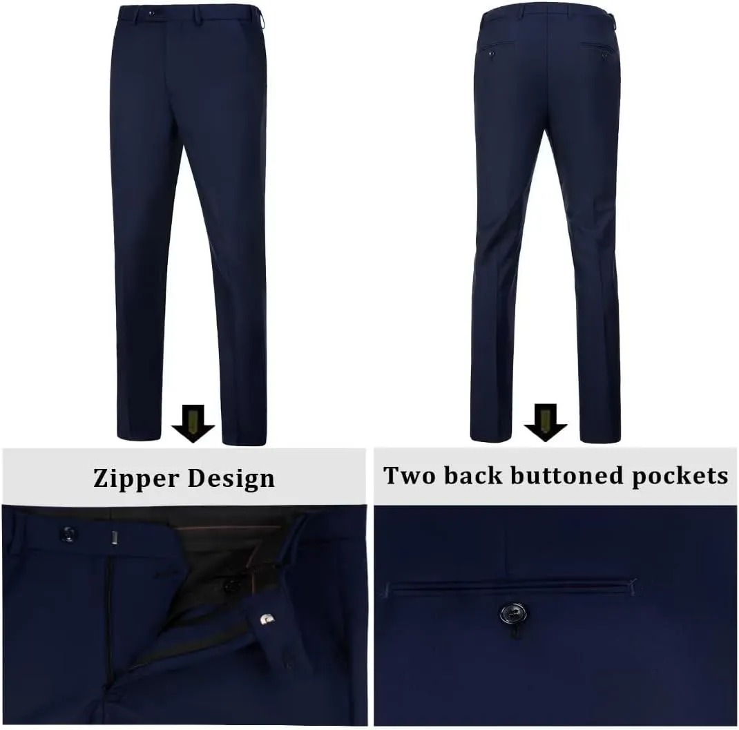 Mens Suits Slim Fit Prom Homecoming Suit for Men Wedding Business Tux Outfit 2 Piece Suit Jacket Blazer Pants Set