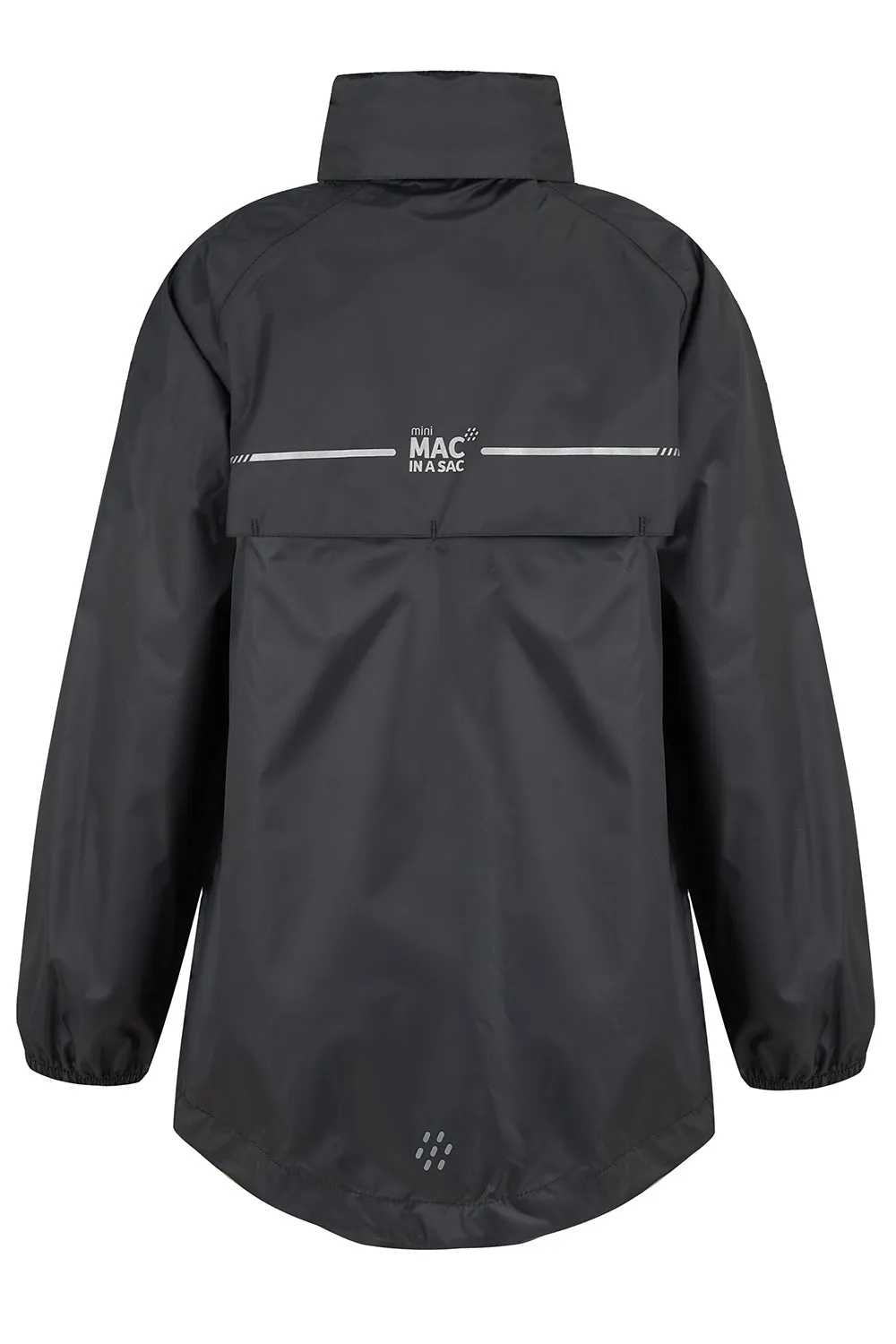 Origin Mini Packable Waterproof Kids Jacket - Black