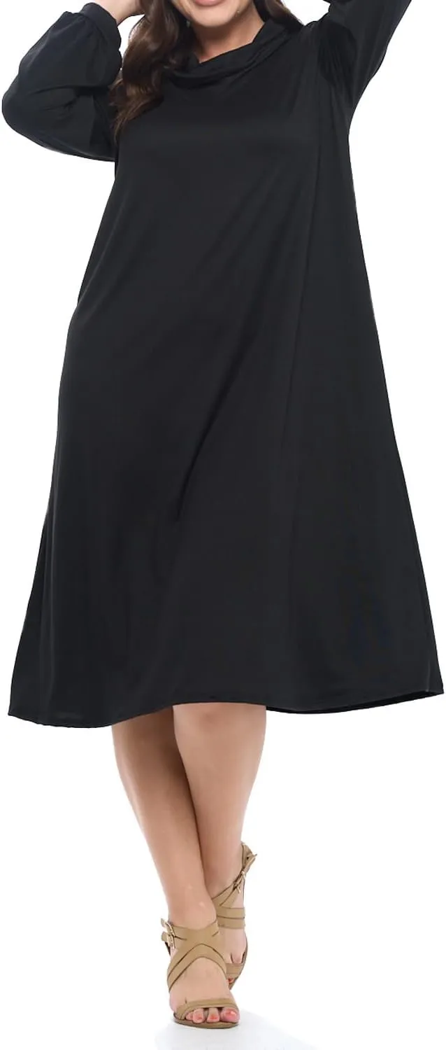 Pastel by Vivienne Women's Cowl Neck Midi Dress Plus Size