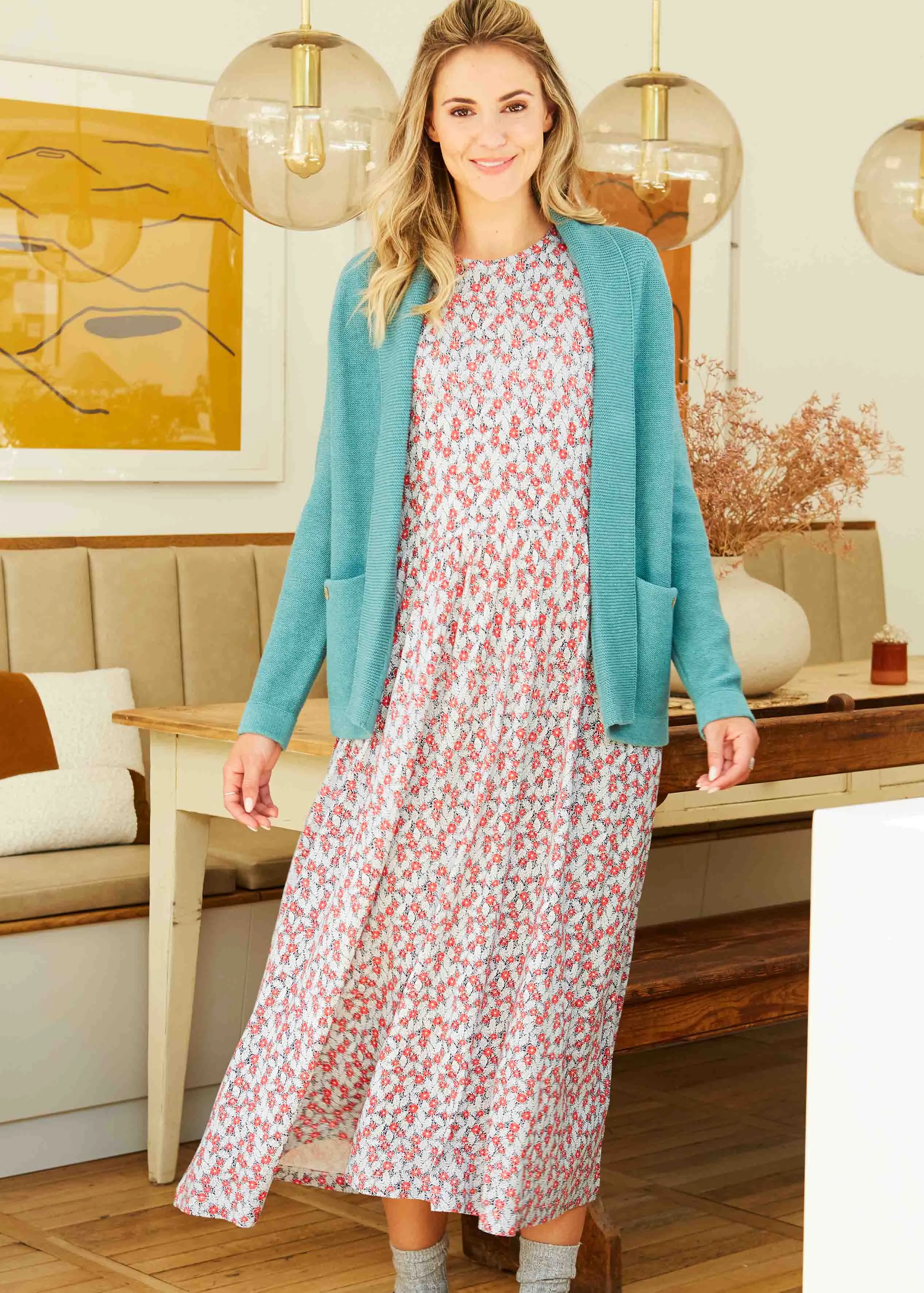 Ronnie Reverse Knit Open Front Cardi