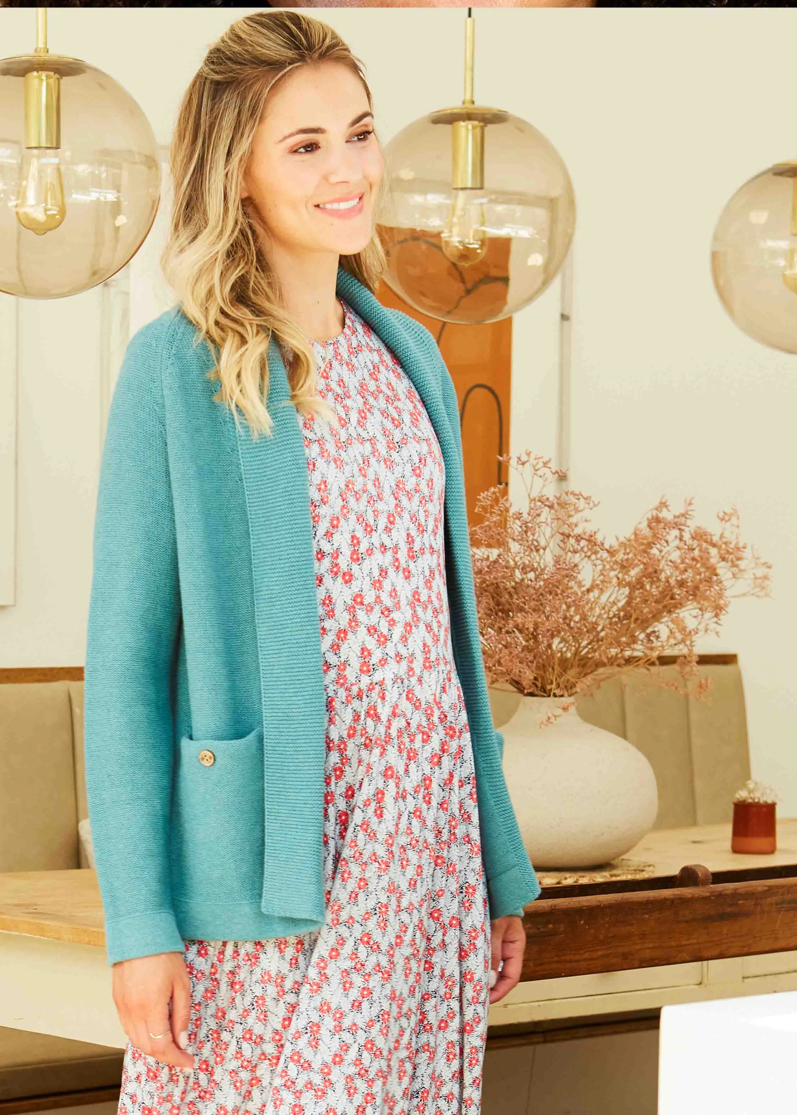 Ronnie Reverse Knit Open Front Cardi