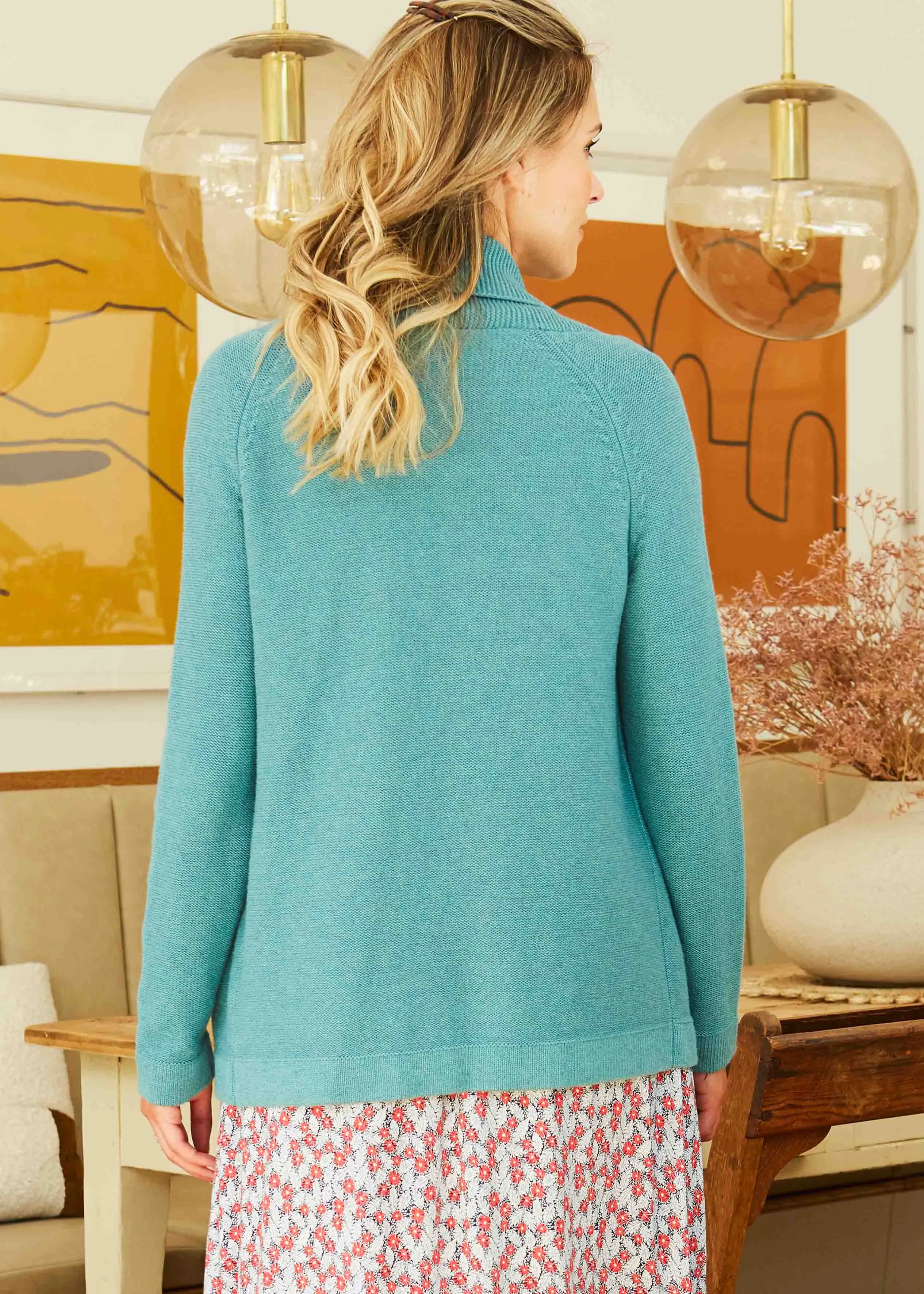Ronnie Reverse Knit Open Front Cardi