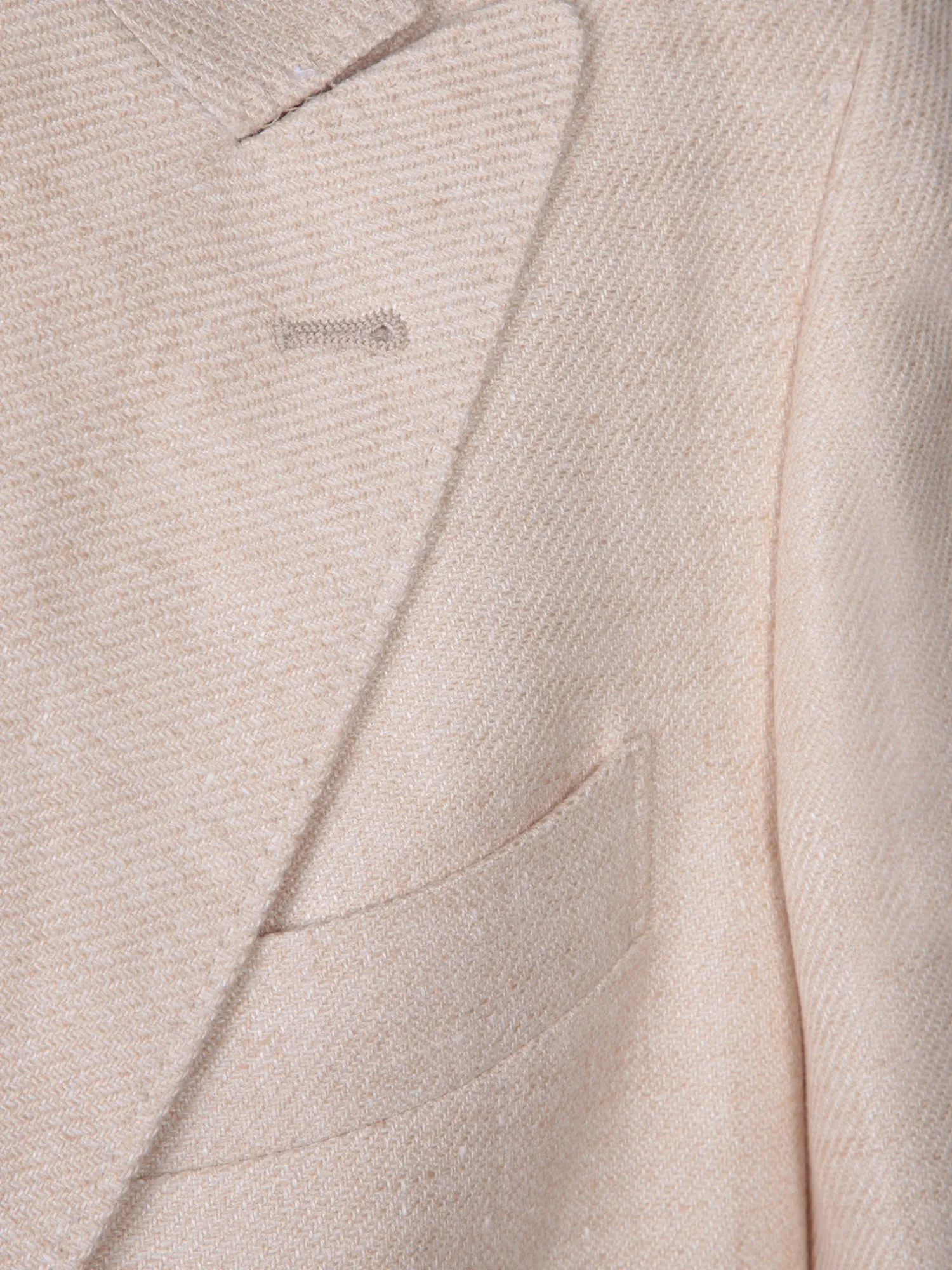 Single-breasted beige jacket