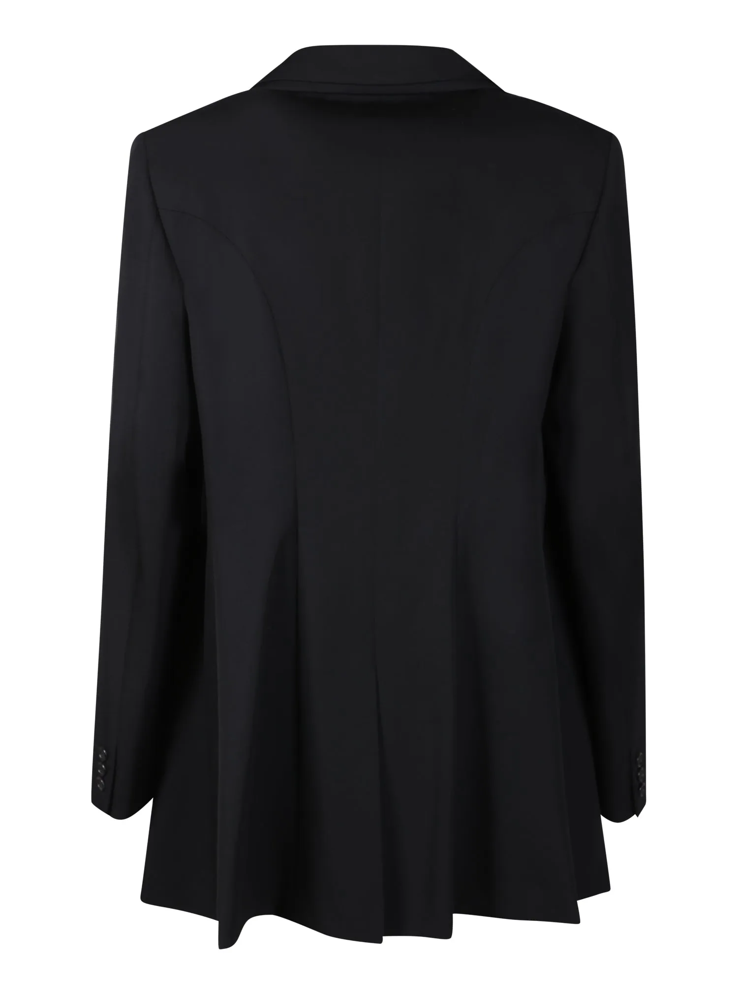 Single-breasted black jacket