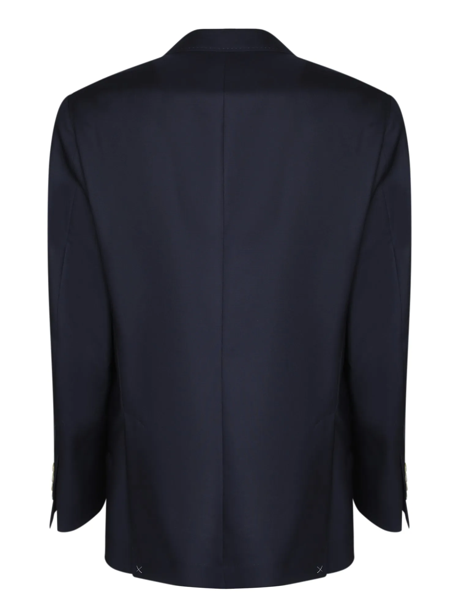 Single-breasted dark blue jacket