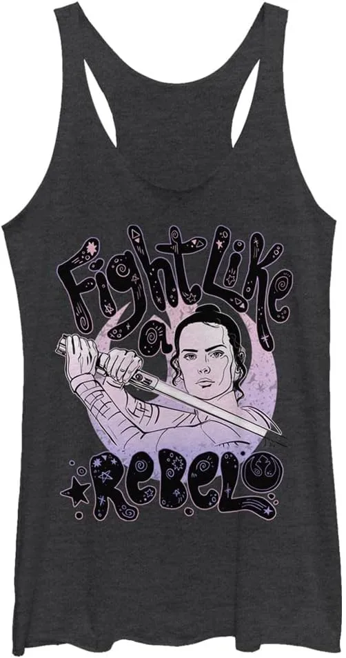 STAR WARS Rise of Skywalker Rebel Girl Women's Racerback Tank Top