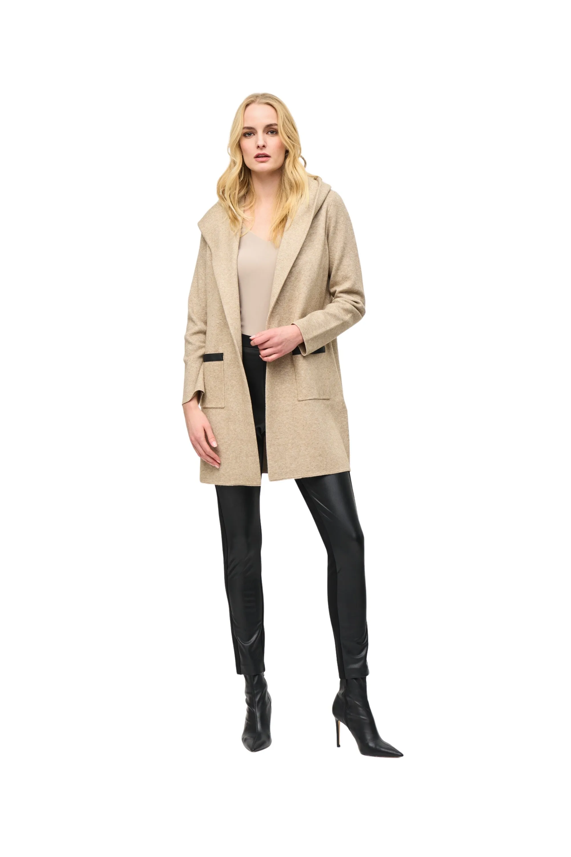Sweater Knit Hooded Cover-Up