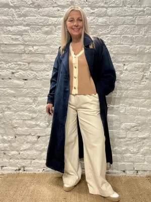 The April Denim Trench Mac Coat