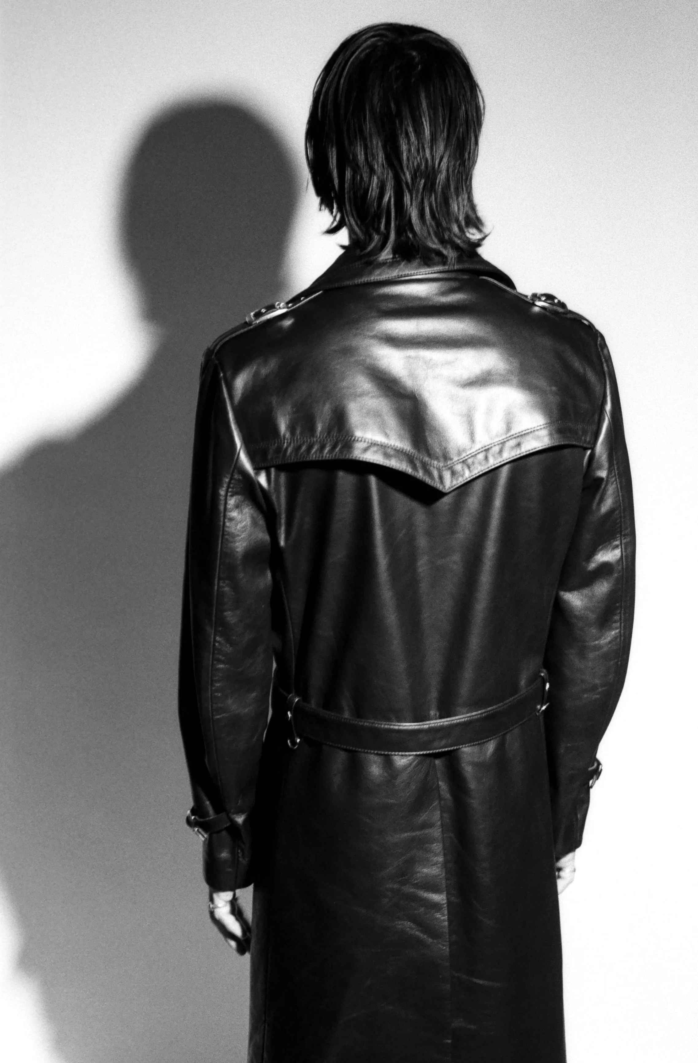 THE SUBTERRANEAN BLACK LEATHER TRENCH COAT