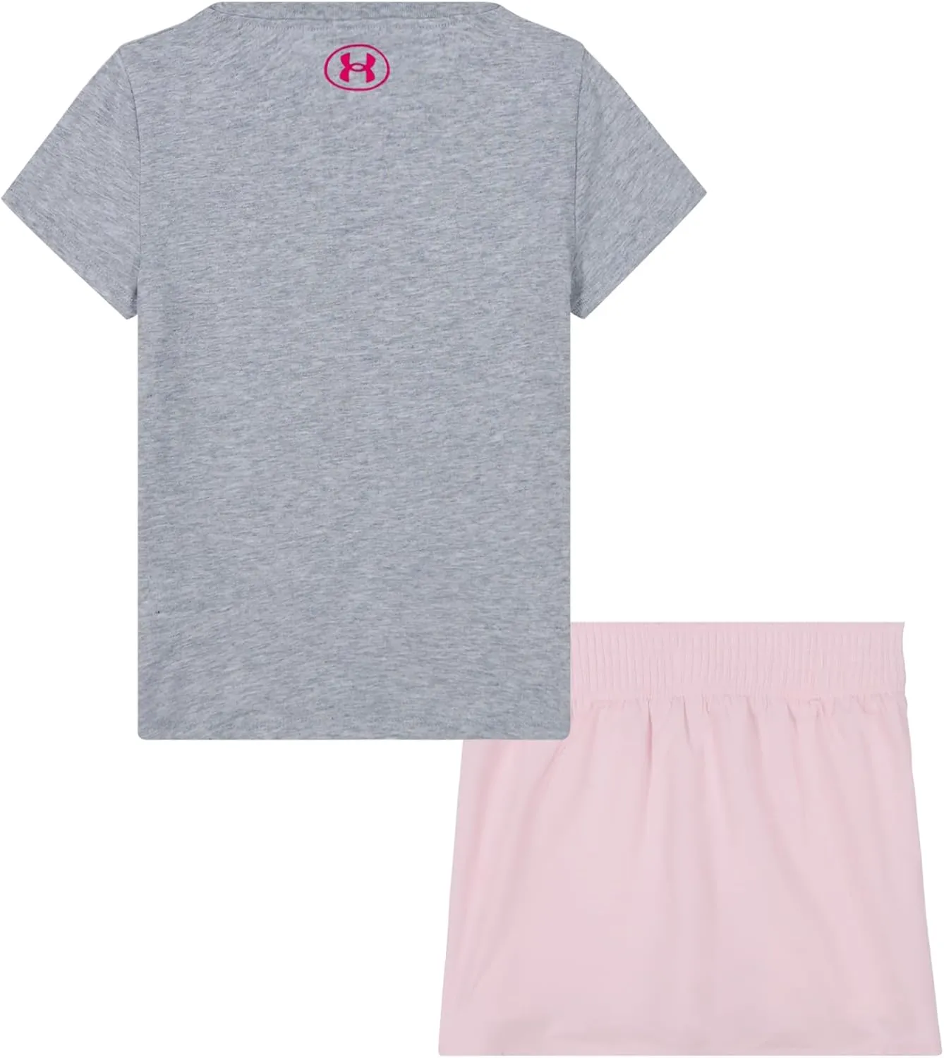 Under Armour Girls Girls Short Sleeve Shirt and Skort Set, Durable Stretch and Lightweight