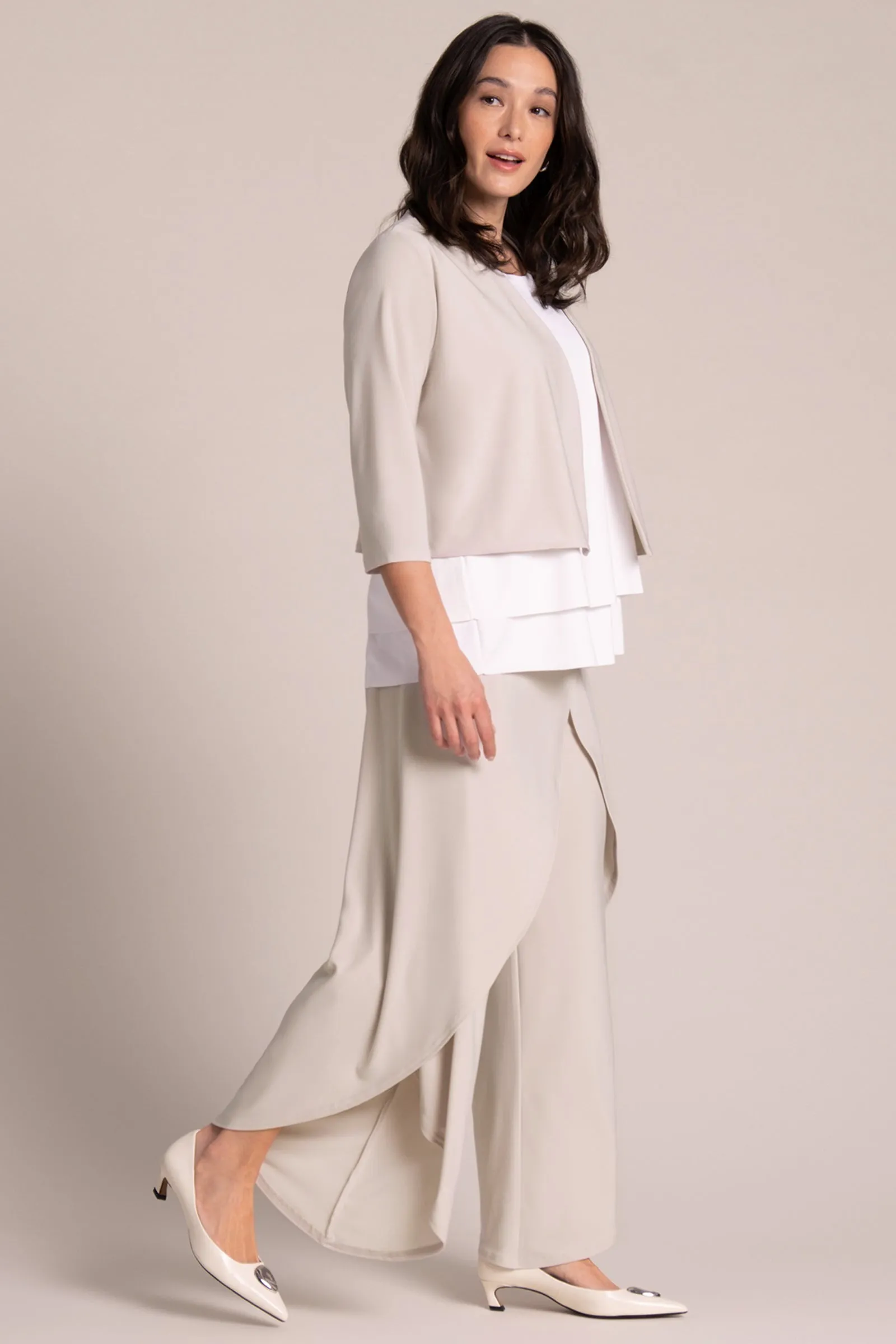 V-Neck Bolero | Cashew