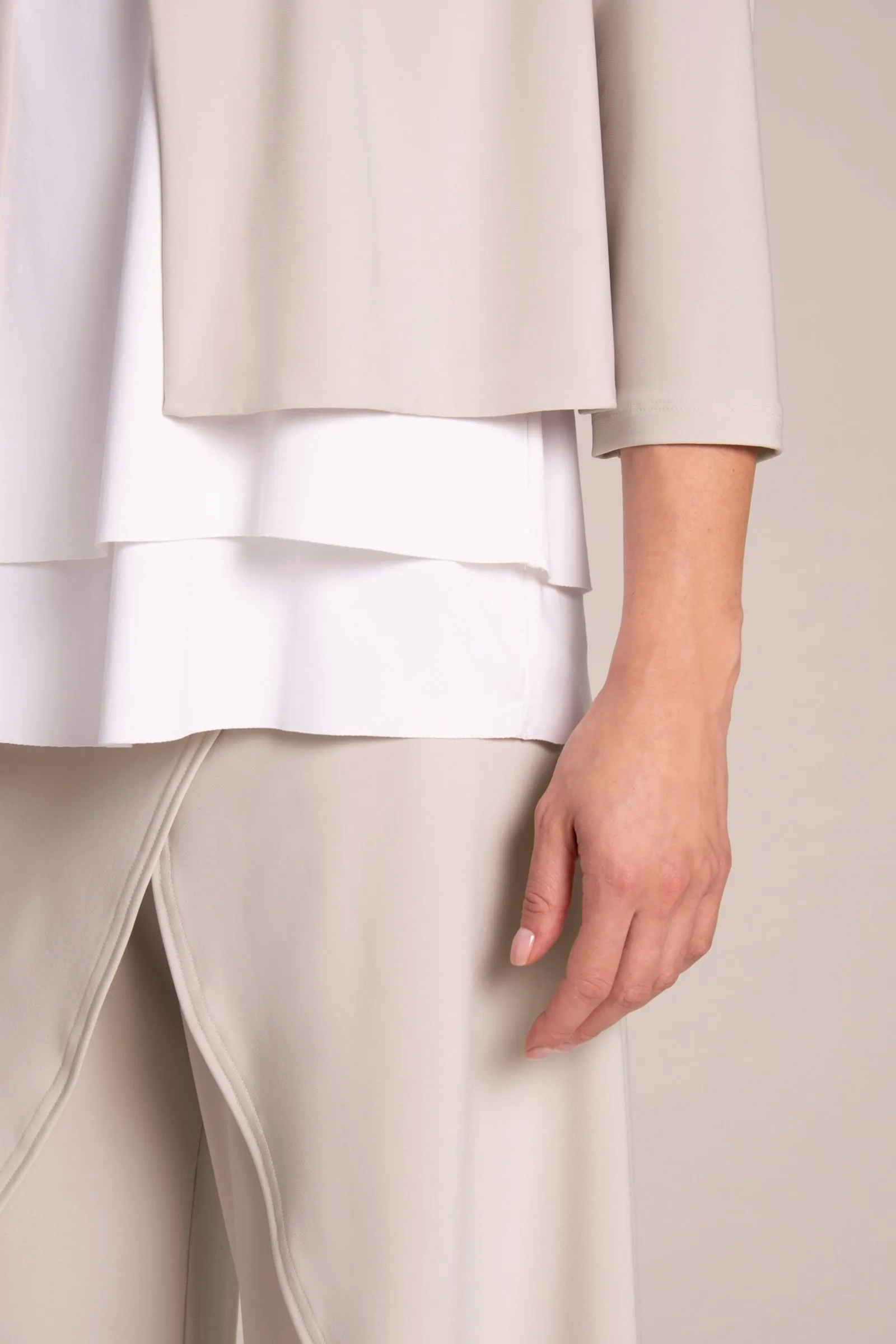 V-Neck Bolero | Cashew