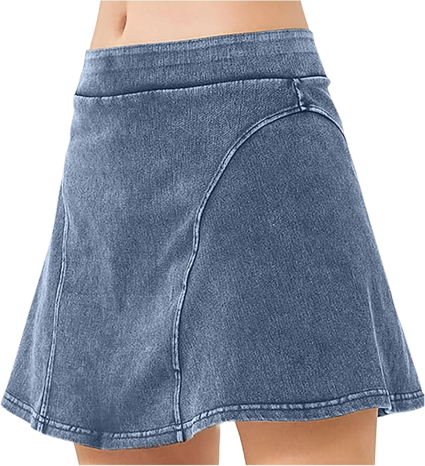Womens Denim Skirt Shorts Trendy High Waisted Mini Skirt Stretchy Denim Short Skirts 2025 Y2K Mini Shorts Skirts