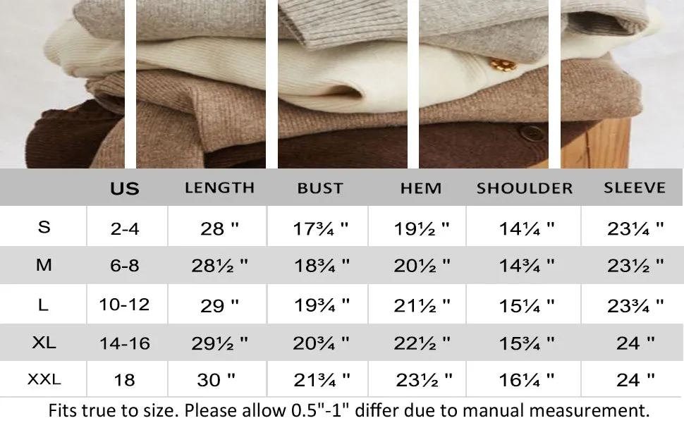 Women's Open Front Lightweight Knit Cardigans Long Sleeve Sweaters with Pockets