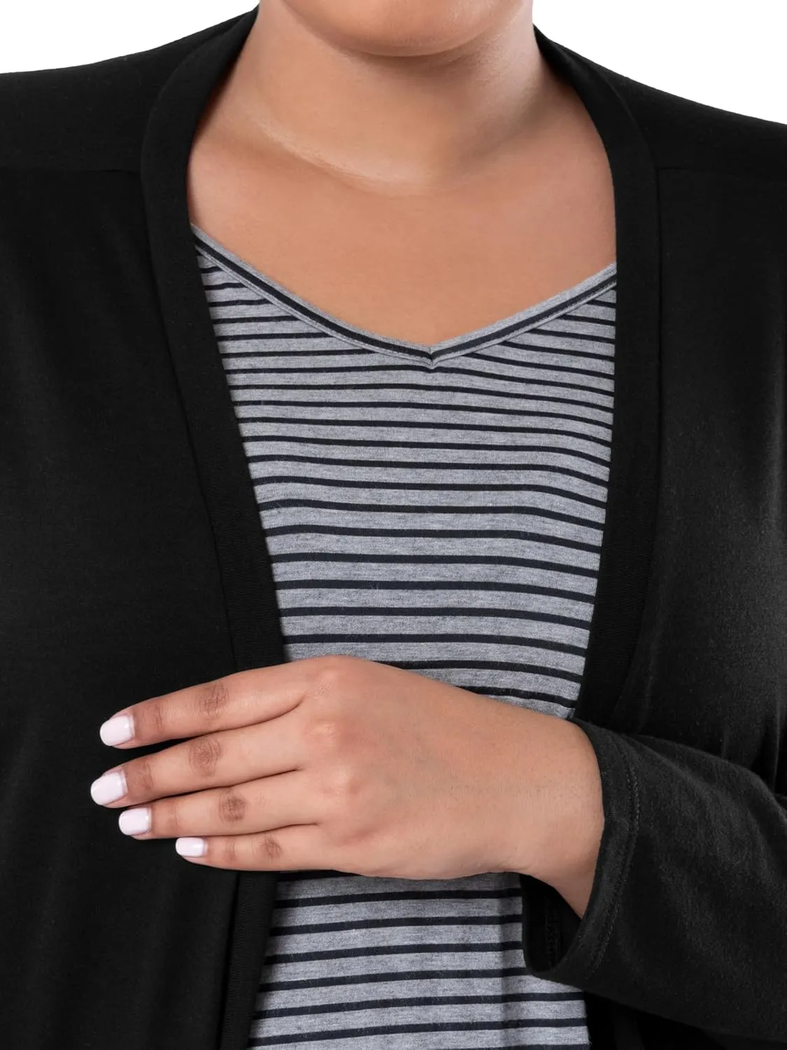 Wright's Women's Plus Size Jersey Duster Cardigan