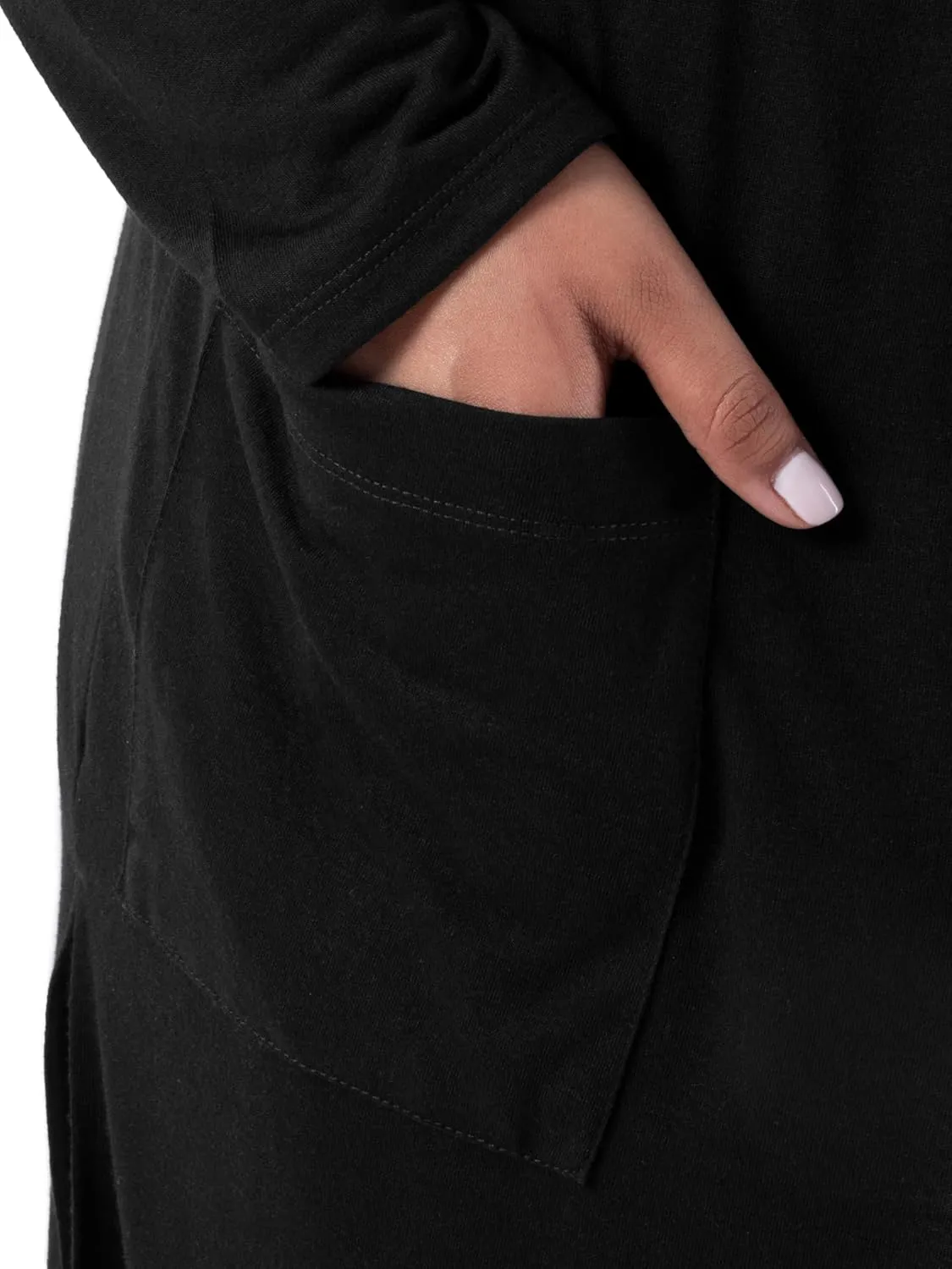 Wright's Women's Plus Size Jersey Duster Cardigan